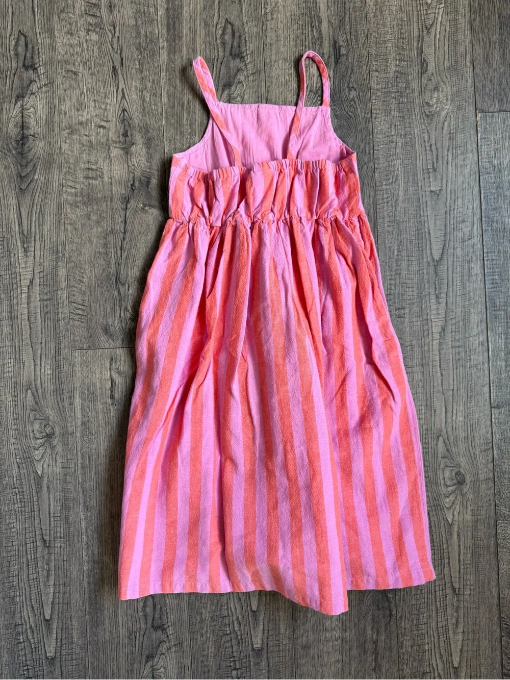 Hanna Andersson Sleeveless Linen Midi Dress with Pockets- Size 8